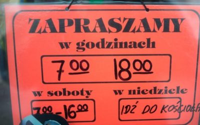 W mediach o naszych propozycjach dotyczących handlu w niedziele.