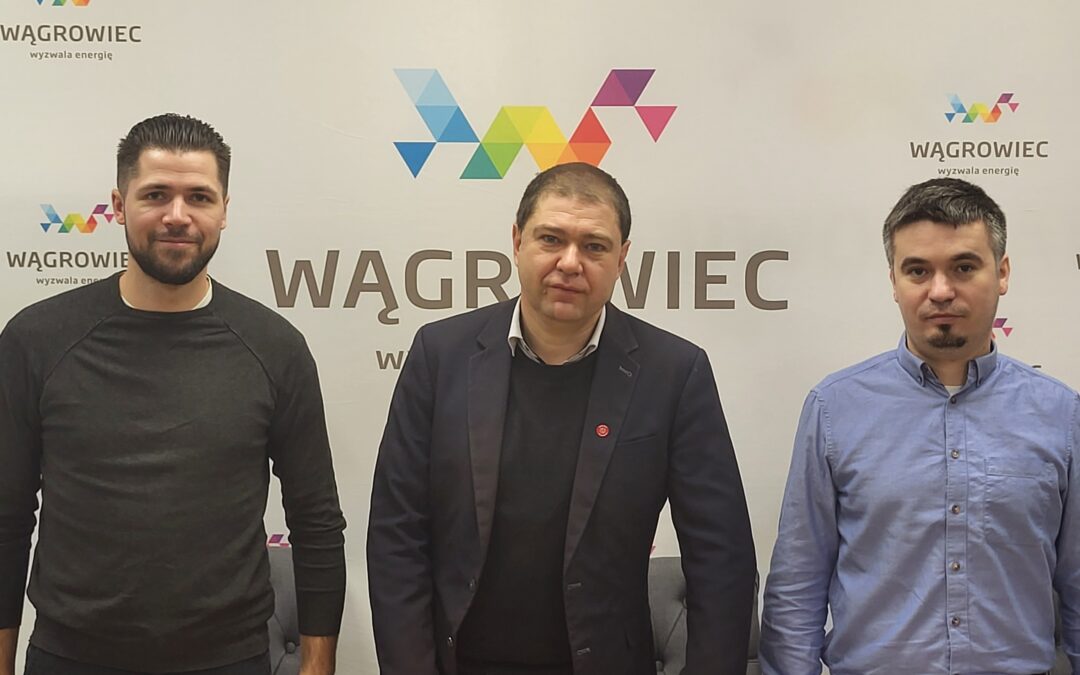 Piotr Szumlewicz w Wągrowcu z wizytą u Międzyzakładowego Związku Zawodowego Pracowników Samorządowych „Wspólna Energia”