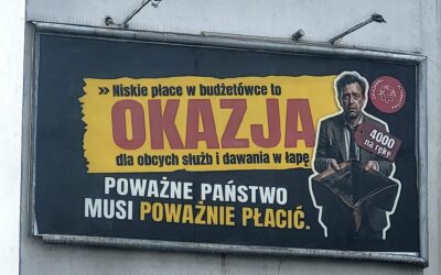 Jest nasz billboard o niskich płacach w budżetówce!