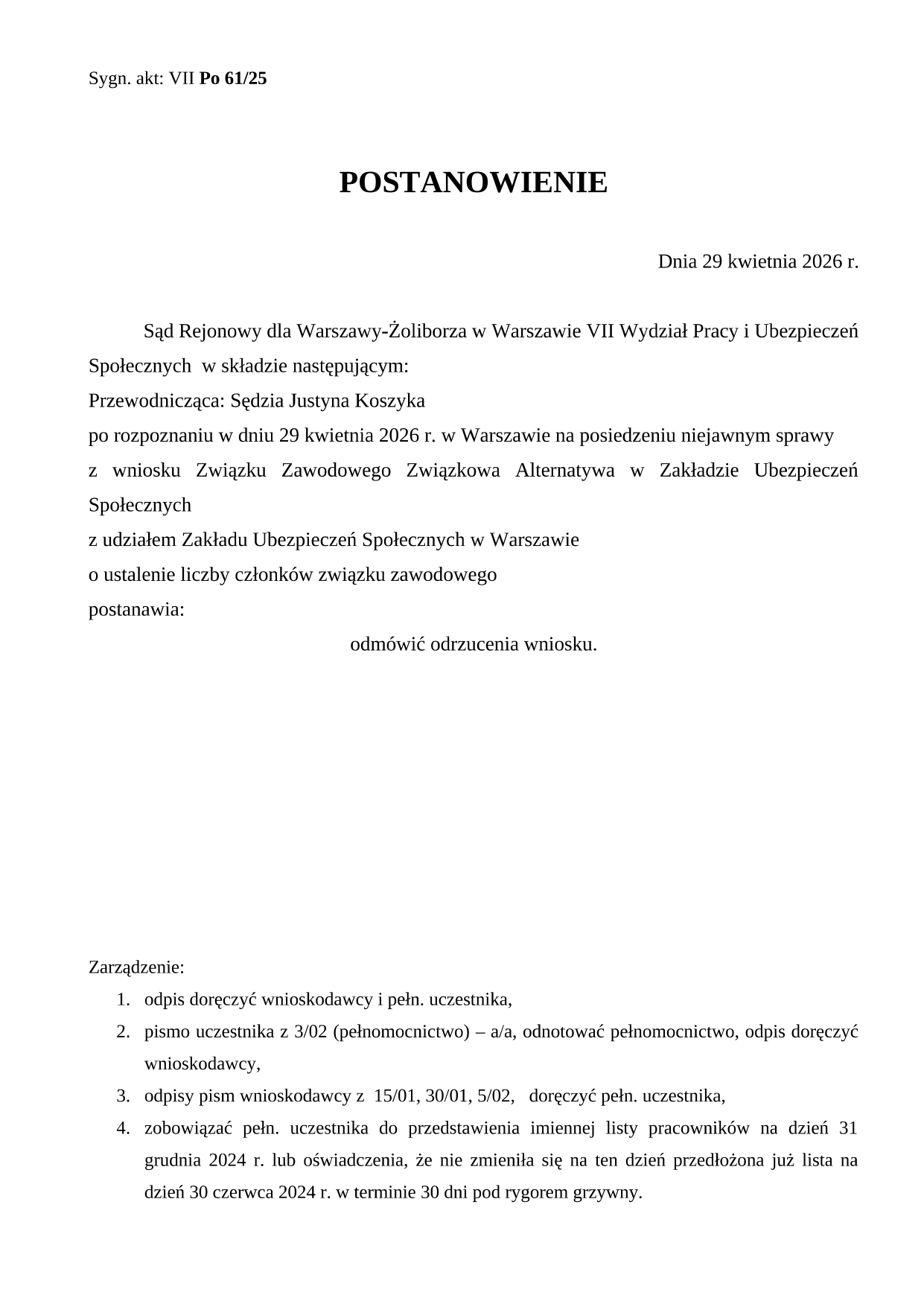 Wygrywamy z ZUS-em! Sąd odrzuca stanowisko pracodawcy i potwierdza, iż istniejemy!